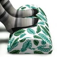 thumbnail image 3 of Philodendron Foot Rest, Rhythmic Colorful Exotic Alocasia Leaves Print, Non-Slip Backing Adjustable Ergonomic Memory Foam Leg Support for Office, Teal Mint Green, by Ambesonne, 3 of 5