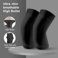 thumbnail image 4 of Lufly 1 Pair Knee Compression Sleeves for Women & Men, Lightweight Thin Knee Sleeves for Knee Pain Relief, Knee Warmers Knee Brace Undersleeve Dancer Knee Pads, Knee Brace for Daily Use, 4 of 4