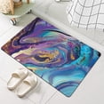 thumbnail image 4 of Diatomaceous Earth Bath Mat,Purple, Gold and Blue Marble Non-Slip Volume Super Absorbent Fast Drying for Bathroom Kitchen Door mat,Eco-Friendly Easy to Clean, 4 of 10