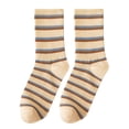 thumbnail image 2 of Bxsruta Women Autumn And Winter Striped Blue Plaid Sports Socks, 2 of 4