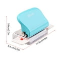 thumbnail image 3 of 6-Hole Paper Punch Handheld Metal Hole Puncher 5 Sheet Capacity 6mm for A4 A5 B5 Notebook Scrapbook Diary Planne, 3 of 3