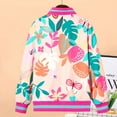 thumbnail image 4 of Utlike Girls Jacket Fall Lightweight Jacket Zip Up Thin Children Leaf Printing Windbreaker Windproof Jacket Back To School Top For Photoshoot Size 6 Years-7 Years, 4 of 8
