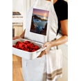 thumbnail image 3 of Bodega Bay, California, Rocky Cove and Sunset (Cotton Canvas Apron, Kitchen Cooking, Baking, Grilling, Unisex with Pockets), 3 of 5
