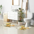 thumbnail image 6 of Yayeee Bath Rugs for Bathroom Floor Set of 2 Non Slip Fluffy Soft Absorbent Mat, Oranges Watercolor, 6 of 7