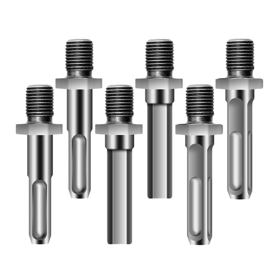 OUNONA 6-Piece Steel Drill Socket Adapter Set with Splitter Rod for Home Improvement and Projects