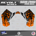 thumbnail image 2 of Kalair GFX Graphics Kit for Suzuki ATV LTR 450 (2006-2011) Revolt Series, 2 of 5