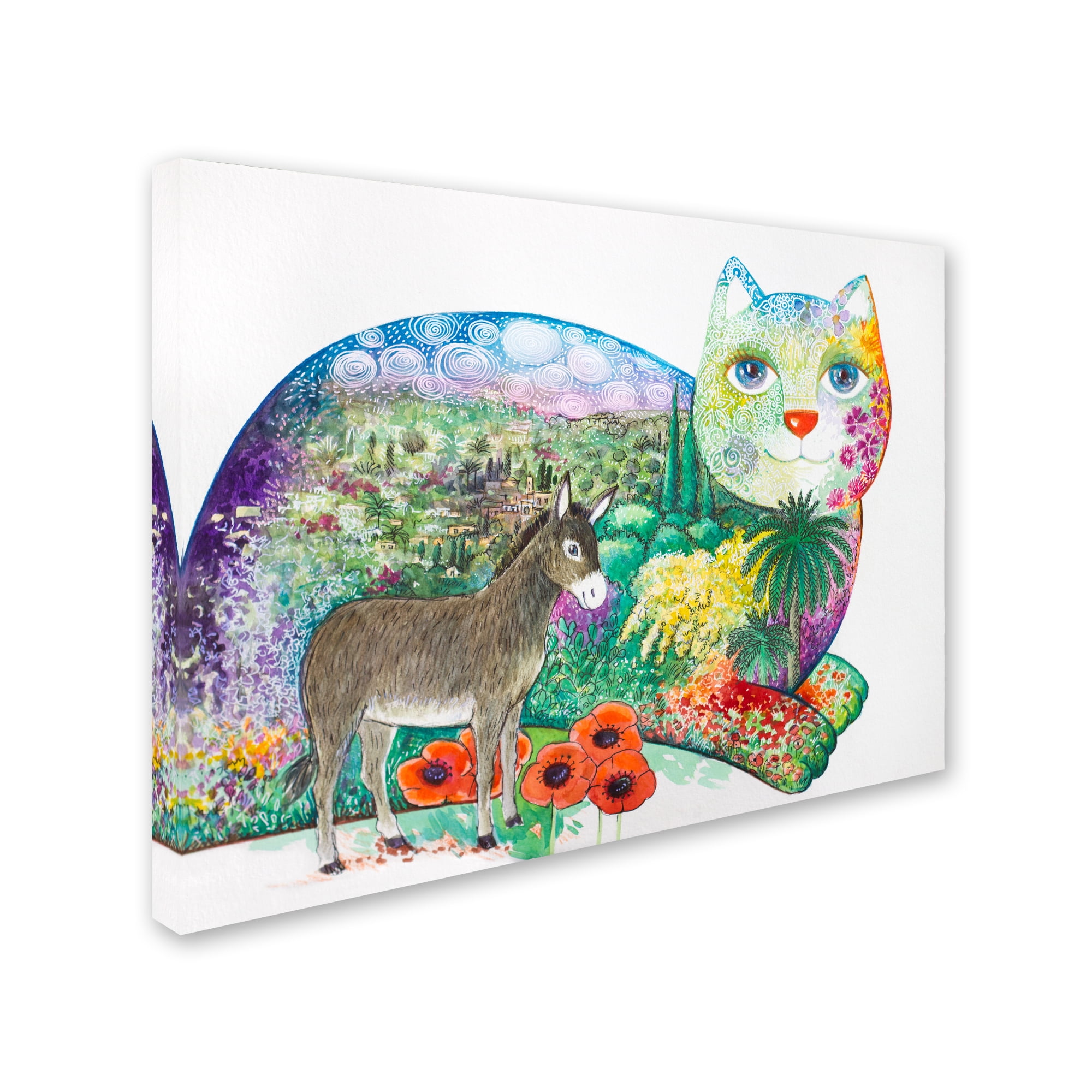 Trademark Fine Art '1 The Entrance Of Jerusalem' Canvas Art by Oxana Ziaka