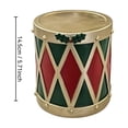 thumbnail image 4 of JHRGJIO Stacked Drums Christmas Decoration, Christmas Decorations Indoor Outdoor, Red Green Gold Drum Ornament for Christmas Tree Table Mantel Fireplace Home Party Winter Decor, 4 of 6