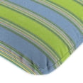 thumbnail image 4 of Jordan Manufacturing Sunbrella 45" x 22" Bravada Limelight Multicolor Stripe Rectangular Outdoor Chair Cushion with Ties and Hanger Loop, 4 of 12