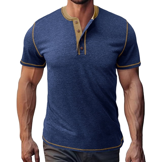 Aqestyerly T-Shirt Rétro pour Hommes, Design Vintage, Col Rond, Manches Courtes, Décontracté et Confortable