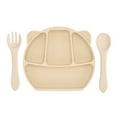 thumbnail image 2 of Dinner plate,Plates Babies Baby Suction Babies Toddlers Suction Plate Silicone Spoon Dinner Plate Silicone Suction Toddlers Baby Suction Plates Plate Silicone Plate With Free Divided, 2 of 7