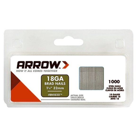 Brads Arrow Fastener BN1820, calibre 18, 32 mm, acero