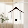 thumbnail image 6 of deevoka Shop Wooden Suit Hanger Trouser Hanger Bedroom Multifunctional Closet Organiser 44cmx26cm, 6 of 9