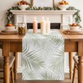 thumbnail image 2 of Table Runners 72 Inches Long Dress Scarves, Palm Leaves Farmhouse Kitchen/Dining Table Decor Table Runner, Coffee Tablerunners, Modern Simple Tropical Botanical Sage Green 13x72 Inch, 2 of 9