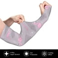 thumbnail image 3 of Goofa Pink Flamingo Pattern UV Sun Protection Arm Sleeves, UPF 50 Sports Cooling Arm Compression Sleeves for Men Women Teenager, 3 of 8