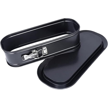 Square Springform Cake Baking Pans: Non-stick Cheesecake/Tiramisu Pan with Removable Bottom, Quick Release Latch Bakeware Leakproof Bread Loaf Pan, 12.4" x 4.92" x 3.35"