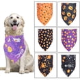 thumbnail image 3 of 2 piezas de toalla de saliva para mascotas de Halloween, babero decorativo de una sola capa para perro y gato, 3 of 5