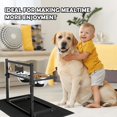 thumbnail image 7 of Elevated Dog Bowls with Slow Feeder and Spill Proof Mat, Adjustable Height 4.3-11.8'', Two 1.7L Stainless Steel Food & Water Bowls, Metal Raised Dog Bowl Stand, for Large Medium Breeds, 7 of 7