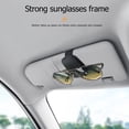 thumbnail image 2 of Clip magnético para colgar gafas de sol de piel de vaca, para almacenar gafas, máscara de tarjeta (negro) Tmvgtek Accesorios para autos y motos, 2 of 9