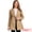 Khaki, variant on DARING DIVA Women's Winter Peacoat Notch Lapel Trench Double Breasted Coats XS Black