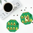 thumbnail image 5 of Balery 4 Pcs Cartoon Fruit 1leather Coasters Set, Drink Table Cup Coasters For Living Room Kitchen Coffee Decor, 5 of 9