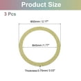 thumbnail image 2 of Uxcell Magnetic Adapter Ring, Magnetic Wireless Charger Conversion Kit Gold, 2 of 8