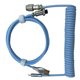 thumbnail image 1 of Cable de teclado para juegos, profesional, retráctil, resistente, con conector en espiral, para teclado mecánico, color azul claro, 1 of 10
