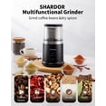 thumbnail image 3 of GDOR Quiet Coffee Grinder Electric, 70g Removable Bowl Spice Grinder for Coffee Beans, Seeds and Grains, Super Silent Grinding Mill with 60dB Low Noise, 2.5oz Capacity, Black, 3 of 7