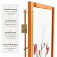 thumbnail image 4 of Oriental Furniture 7 Ft Tall Cherry Blossom Shoji Screen, Honey, 3 Panel, 4 of 6