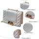 thumbnail image 3 of Bolsos cruzados para mujer, bolso de hombro, bolso de noche para mujer, con correa de cadena, color blanco crema:;:;, 3 of 5