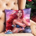 thumbnail image 1 of Cuadros Decorativos Funda de almohada de punto de cruz con estampado de sirena de 11 quilates, funda de almohada bordada, decoración (2) Wdftyju embutido en tela, 1 of 9