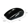 thumbnail image 4 of Bearachild Ratón óptico inalámbrico de 2,4 Ghz para ordenador, velocidad rápida, 6 botones, ratón de plástico para juegos, accesorio Juegos de teclado y mouse para computadora Negro mate, 4 of 6