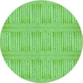 thumbnail image 1 of Ahgly Company Machine Washable Indoor Round Transitional Emerald Green Area Rugs, 3' Round, 1 of 7