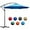 Blue, variant on Sunnyglade 10Ft Outdoor Adjustable Offset Cantilever Hanging Patio Umbrella (Blue)
