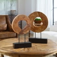 thumbnail image 2 of Uttermost Ashlea Coastal Mango Wood and Iron Sculptures in Black (Set of 2), 2 of 5