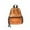Orange, variant on TopLLC Clear Backpack, Large Capacity Colored PVC See Through School Bag with Reinforced Straps, Waterproof Heavy Duty Stadium Approved Backpack with Side Pockets Stylish Daypack for Concert Travel
