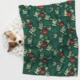 thumbnail image 6 of Yiaed Green Background With Ho Print Dog Blankets-Cat Blanket Washable for Couch Protection,Puppy Blanket, Soft Plush Reversible Throw Furniture Protector-Large, 6 of 8