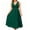 #0116-Green, variant on Plus Size Women's Sleeveless V Neck Midi Dresses Twist Knot Waist A Line Casual Party Style Soft Stretchy Flowy Loose Fit Swing Dresses