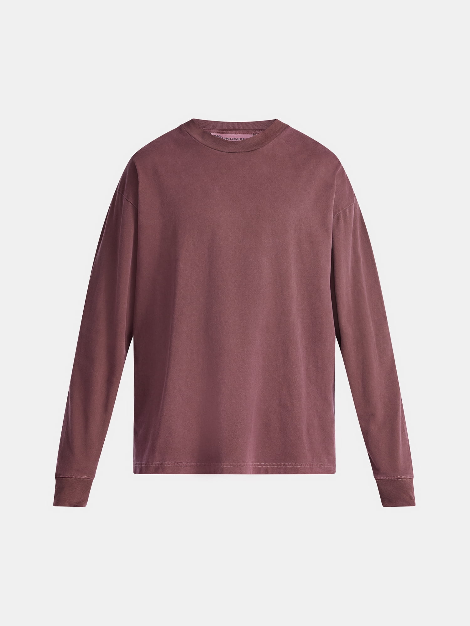 No Boundaries Cotton Oversized Tee with Long Sleeves, Men's & Big Men's