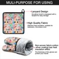 thumbnail image 7 of Cartoon Dog Kitchen Oven Mitt and Pot Holder Sets 2 Pcs for Baking, Cooking and Grilling, Heat Resistant Up To 392 °F, 7 of 7
