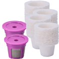 thumbnail image 1 of Disposable Coffee Filters, 600 Counts Coffee Filter Paper Compatible with Keurig Single Serve 1.0 and 2.0 Fits All Brands K Cups (2 Pack K Cups Included), 1 of 1