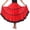 Red-Skirt, variant on Womens Dance Skirts Color Block Layered Flared Maxi Performance Spanish Festival Skirt Black L