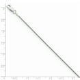 thumbnail image 2 of Beautiful Sterling Silver Rhodium-plated .8mm Round Snake Chain, 2 of 2
