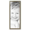 thumbnail image 2 of ArtToFrames 16" x 44" Aged White Gold Picture Frame, 16x44 inch Silver Wood Poster Frame (WOM-2036),  Pack, 2 of 7