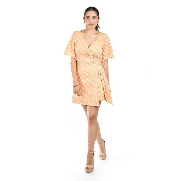 Vestido de lunares Roman Fashion /Juvenil, 0557 (Naranja) naranja CH