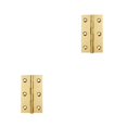 thumbnail image 2 of Riwesomey Bisagras de metal Conector de puerta Herramienta de manualidades de bricolaje Cerradura Mini bisagra lisa Pulido Decorativo Desmontable Ciego/3in/Latón 2piezas, 2 of 6