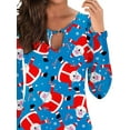 thumbnail image 2 of Gvmfive Christmas Women Long Sleeve Xmas Print A-line Dress, 2 of 4