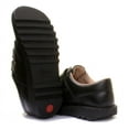 thumbnail image 4 of Kickers Kick Lo Velcro Junior's Double Hook And Loop Strap Leather Shoes In Black Size 5, 4 of 6