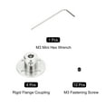 thumbnail image 3 of Unique Bargains 4 Pcs Connecteur de Raccord de Bride 4mm Modèle Guide Rigide avec Mini Clé Hexagonale et Vis de Fixation, 3 of 6