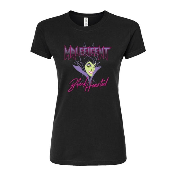 Disney Villains - Black Hearted - Juniors Fitted Graphic T-Shirt